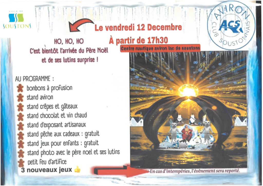 Arrivée du Père Noël et de ses lutins