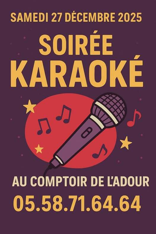 Soirée karaoké au Comptoir de l'Adour
