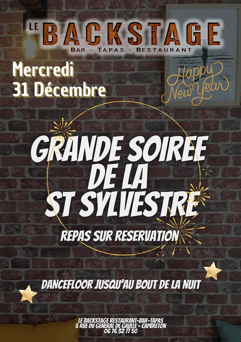 Grande soirée de la Saint Sylvestre au Backstage
