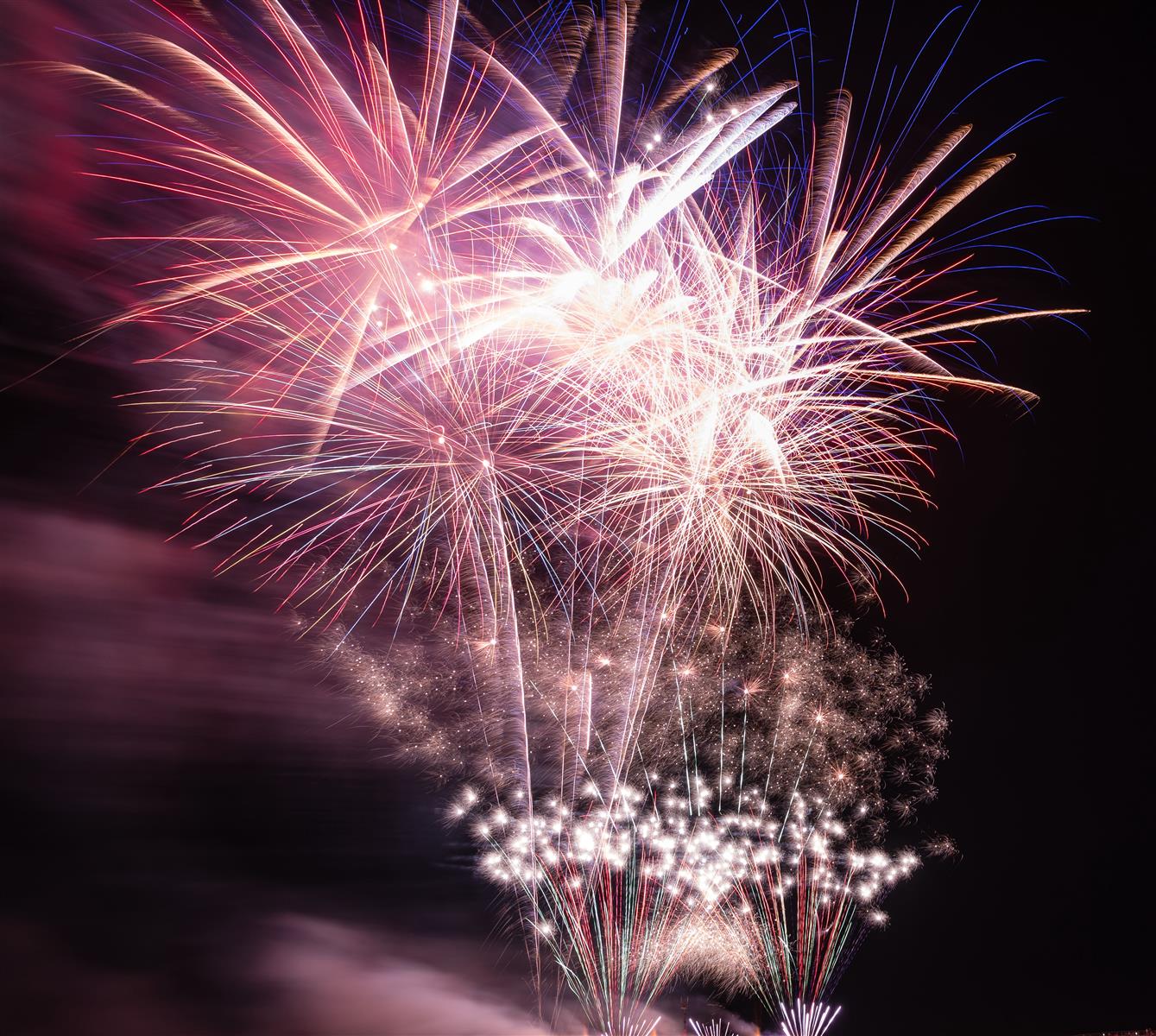 Feu d'artifice de Noël