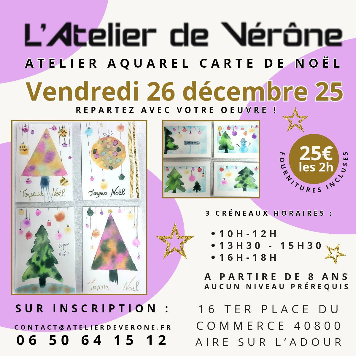 Atelier carte de Noël