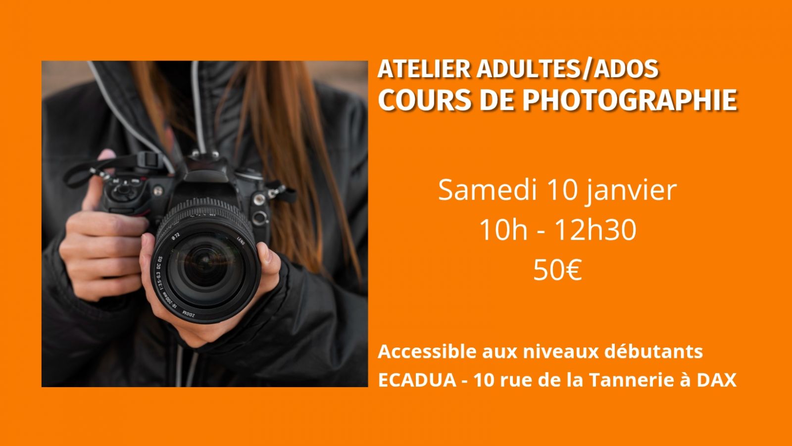 Cours de photographie / Adultes et ados