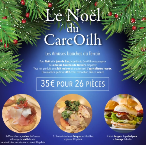 Le menu spécial Noël