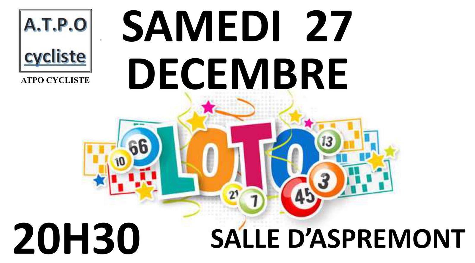 LOTO DE L'ATPO CYCLISTE