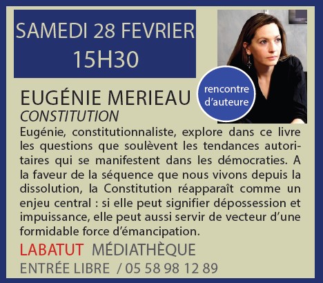 Rencontre auteur avec Eugénie Mérieau