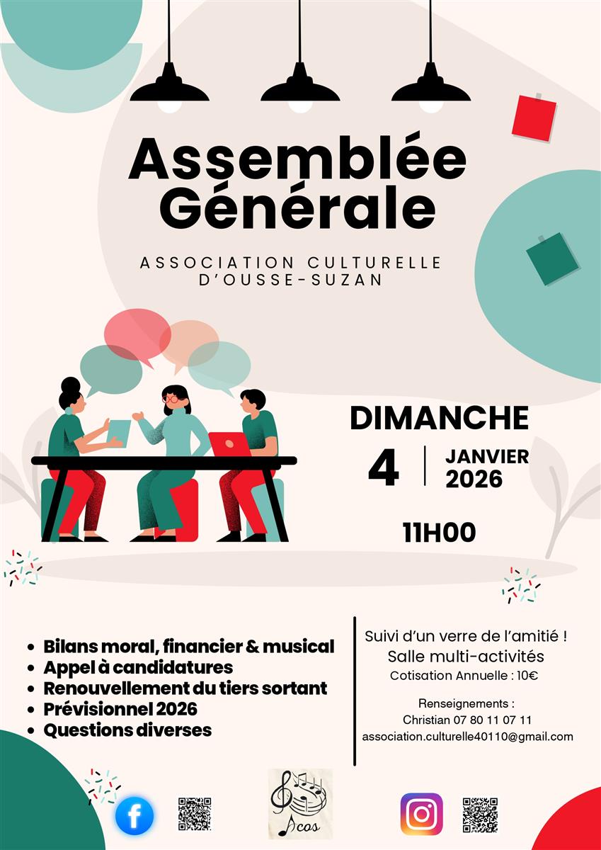 Assemblée Générale - Association Culturelle d' ...