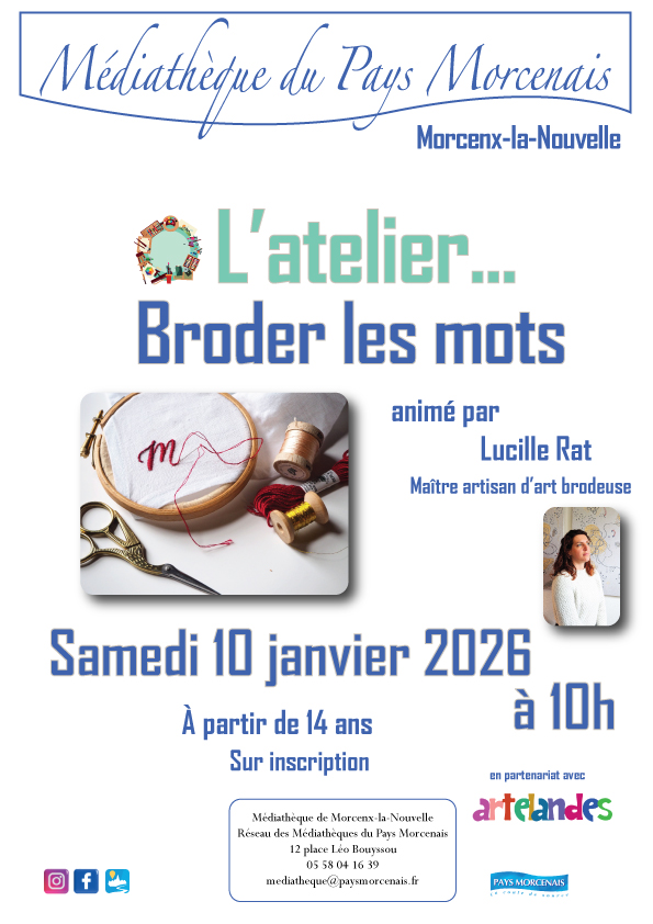 L'atelier... Broder les mots