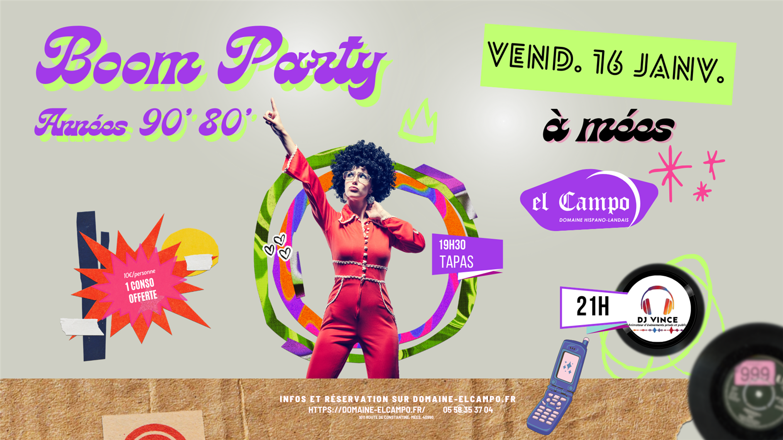 SOIRÉE ANNÉES 80’ & 90’