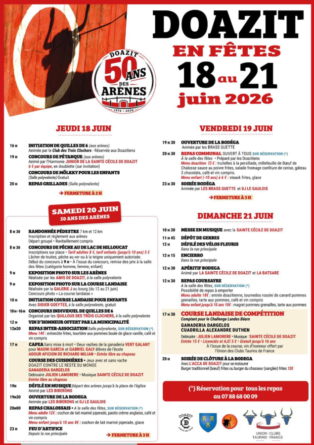Fêtes patronales de Doazit