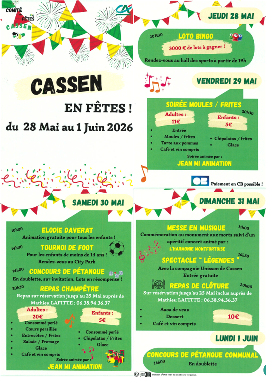 Fêtes locales de Cassen