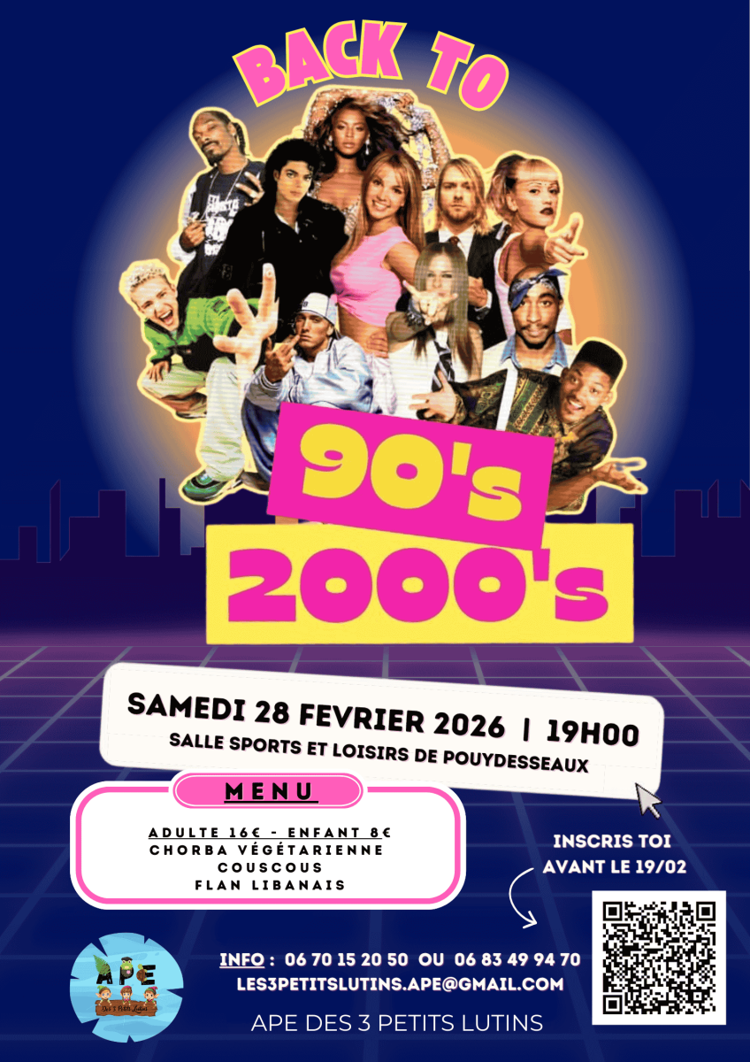 Soirée Années 90 2000's