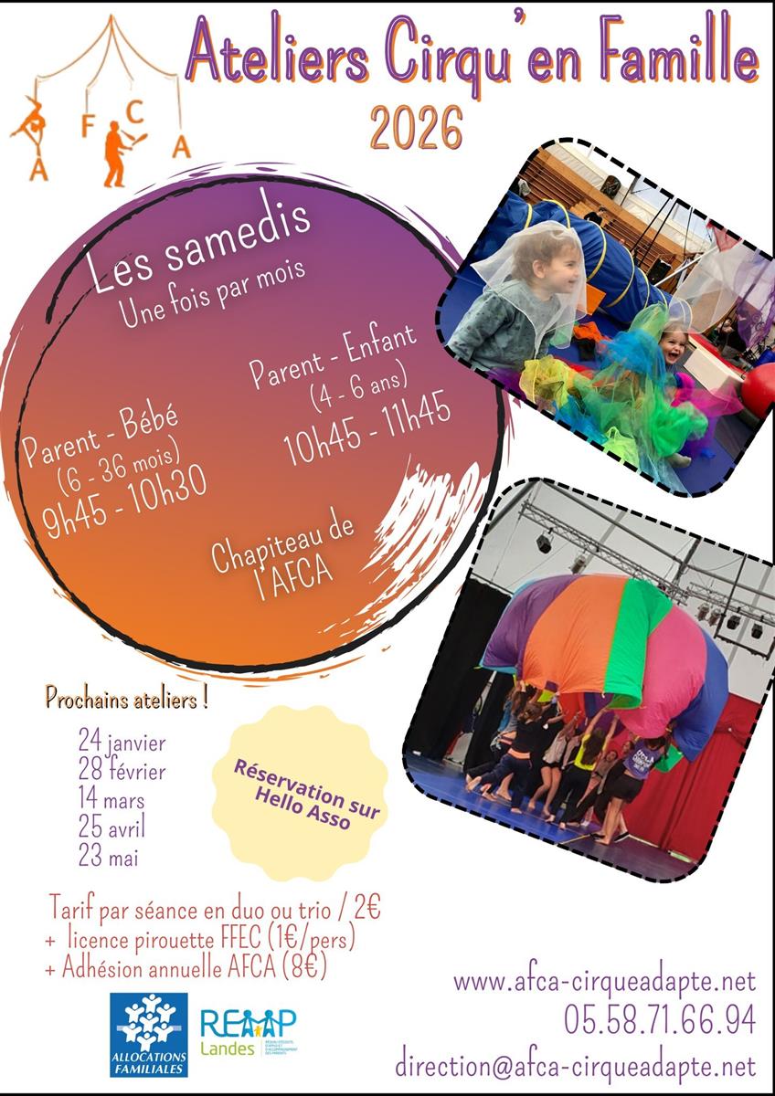 Atelier cirqu'en Familles - Parent/bébé