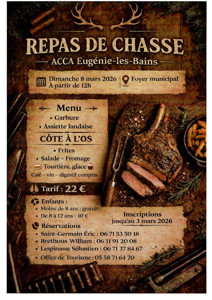 Repas de la chasse à Eugénie
