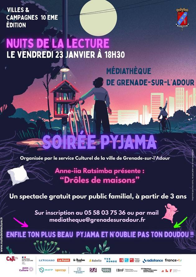 Nuits de la lecture - médiathèque de Grenade s ...