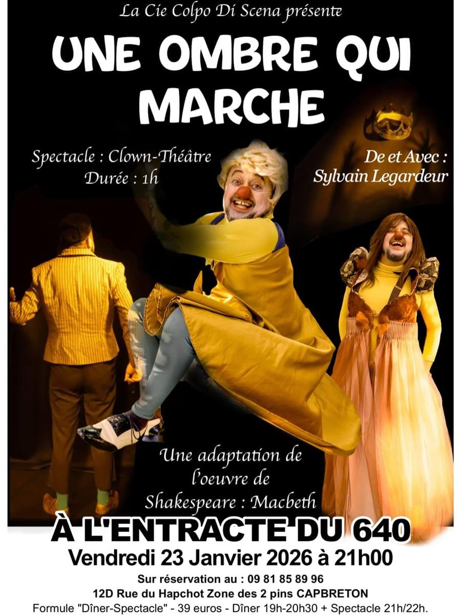 Dîner-spectacle « Une Ombre Qui Marche »