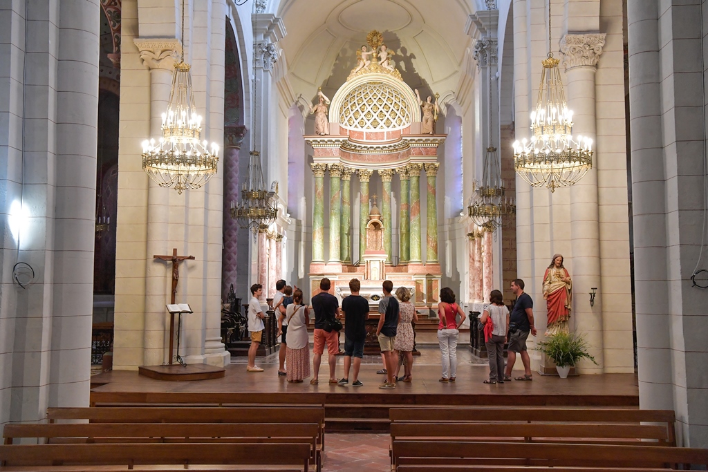 Visite "l'abbatiale à l'envers et vue d'en haut"
