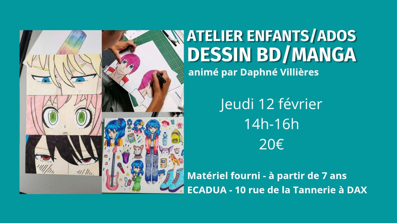 Atelier créatif Dessin BD Manga / Enfants et ados