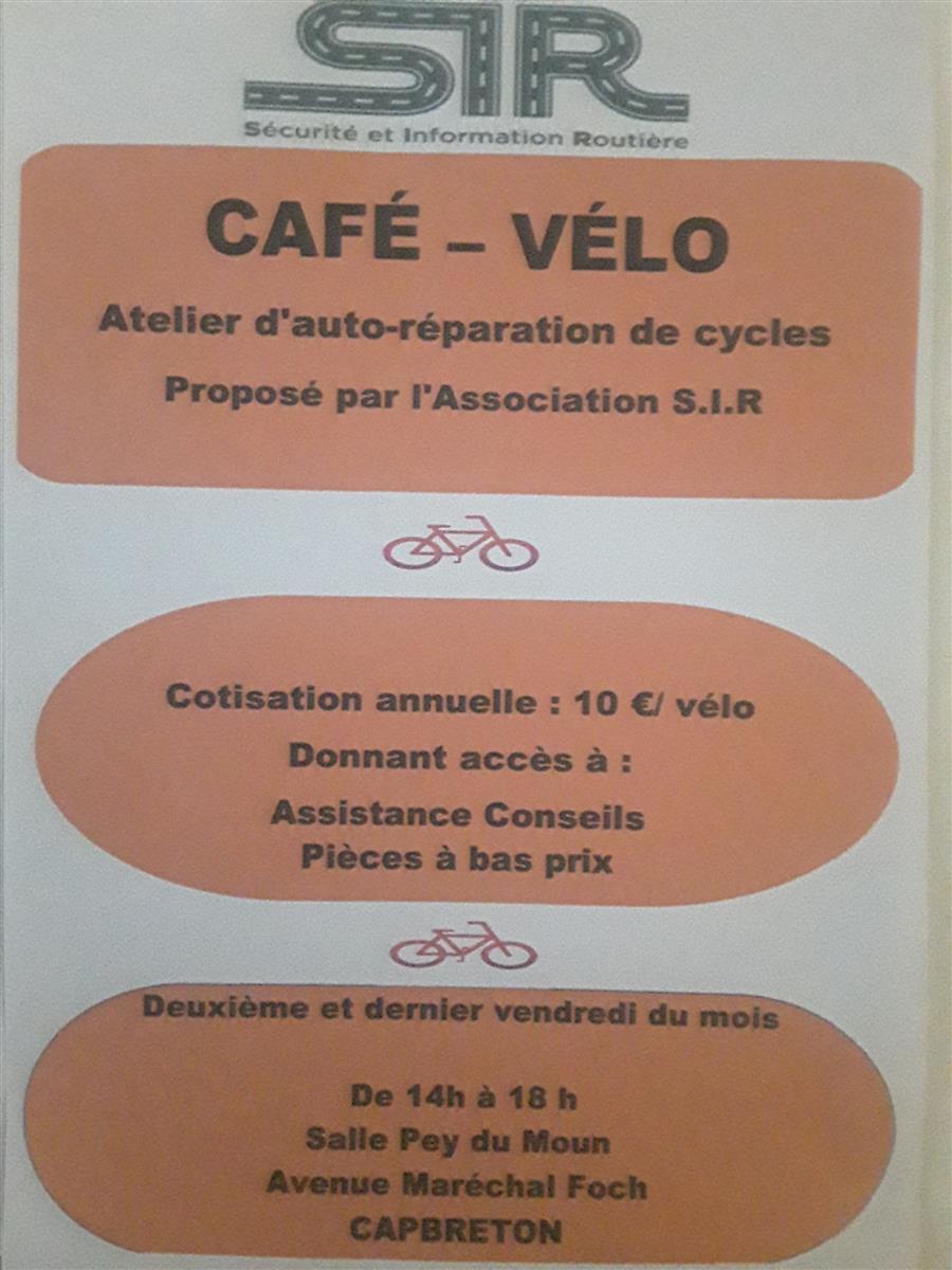 Atelier autoréparations cycles "café-vélo"