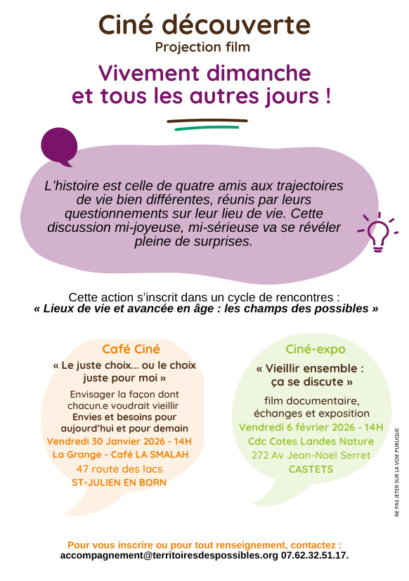 Ciné-expo « Vieillir ensemble : ça se discute »