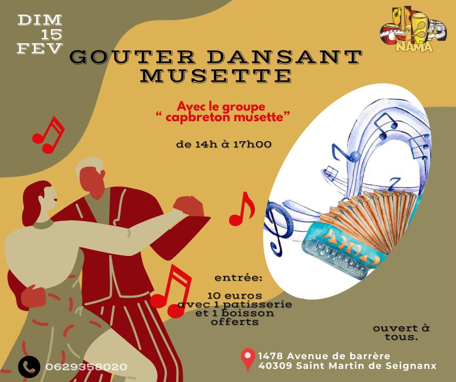 Goûter dansant musette