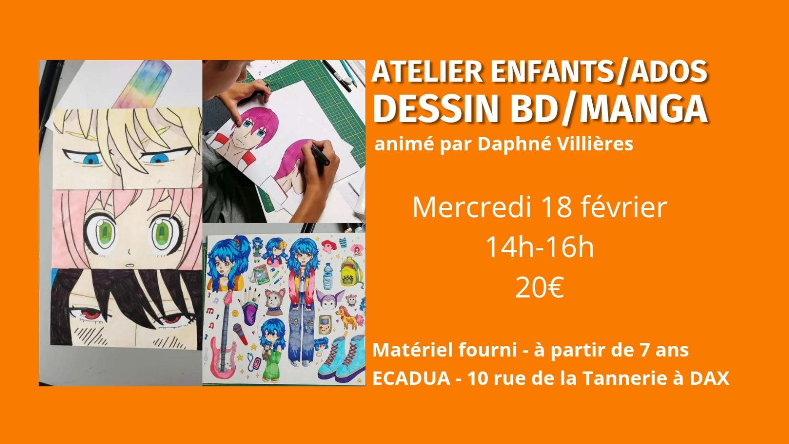 Atelier créatif Dessin BD Manga / Enfants et ados
