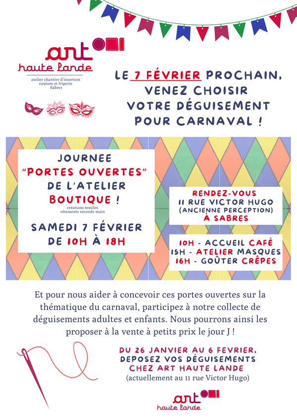 "Portes ouvertes" Carnaval
