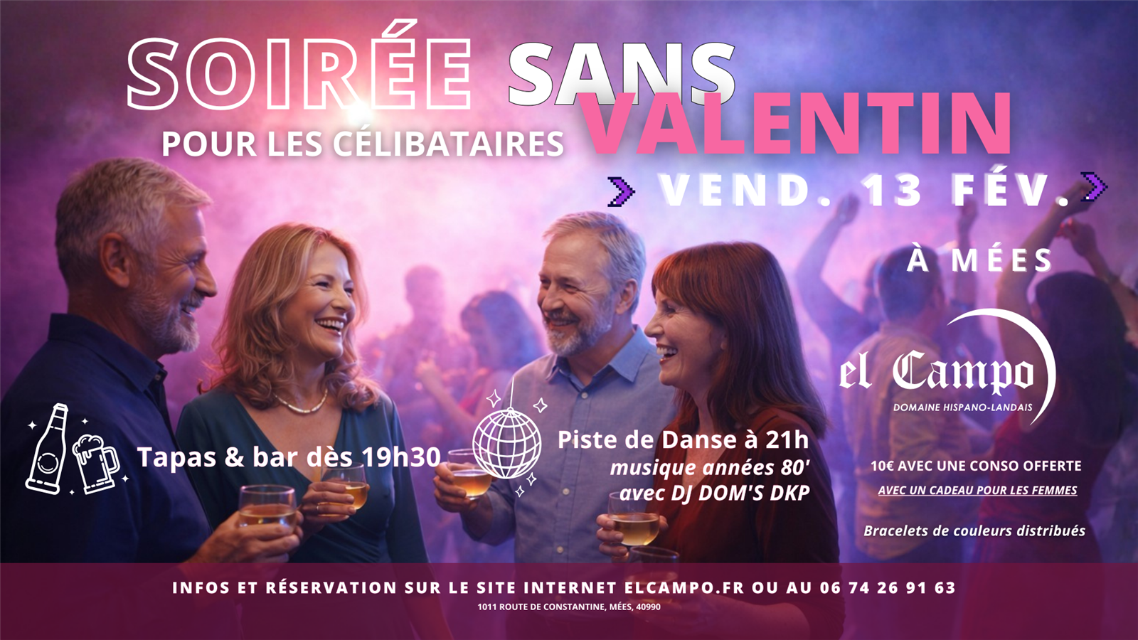 Soirée Sans Valentin – Spéciale Célibataires