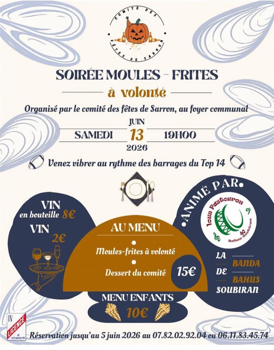 Soirée moules-frites