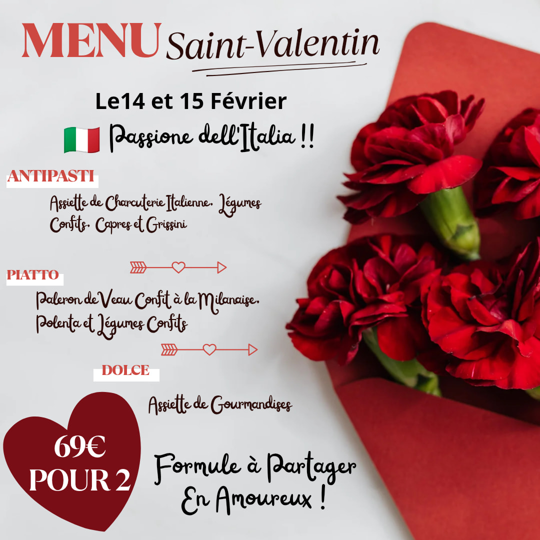 Menu St Valentin