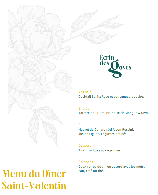 Offre Spéciale Saint-Valentin - 1 nuit avec Dîner