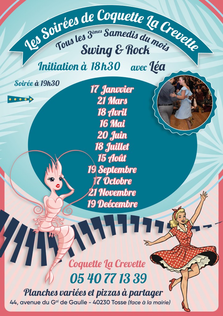 Soirée Swing et Rock - Crédit: Restaurant Coquette La Crevette | CC BY-NC-ND 4.0