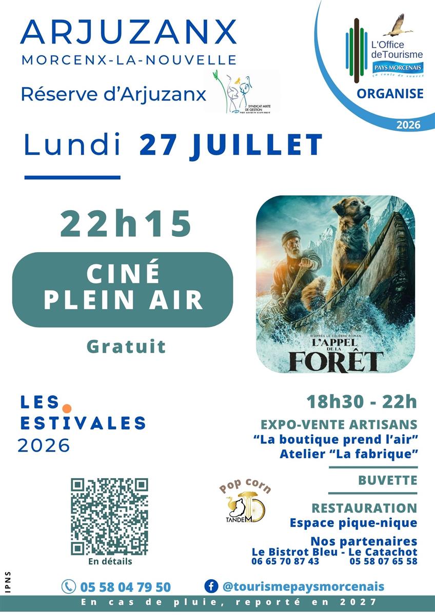 Estivale en Pays Morcenais, Cinéma plein air " ...