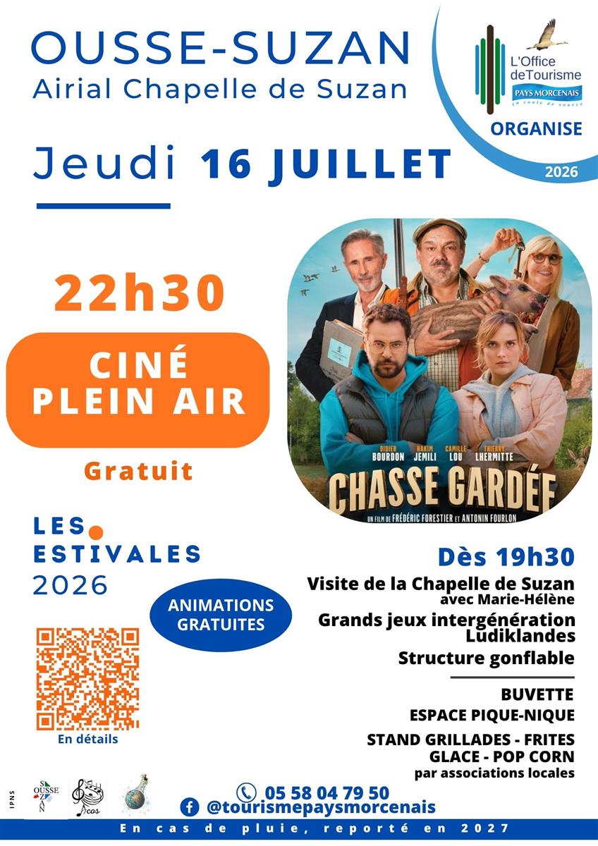 Estivale en Pays Morcenais, Cinéma plein air " ...