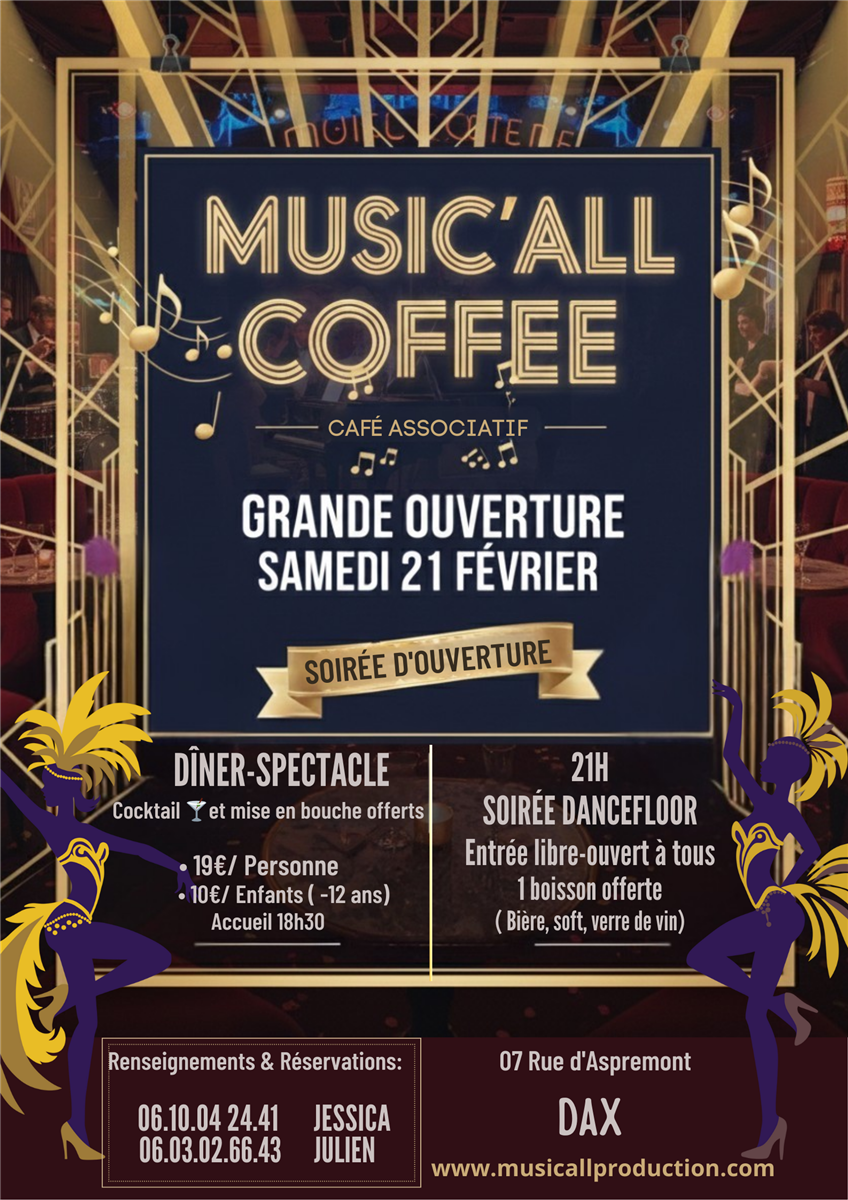 Soirée d'ouverture Music'All Coffee