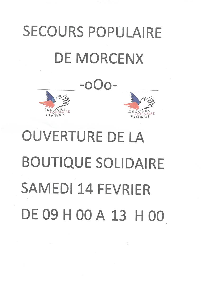 Boutique Solidaire - Secours Populaire de Morcenx