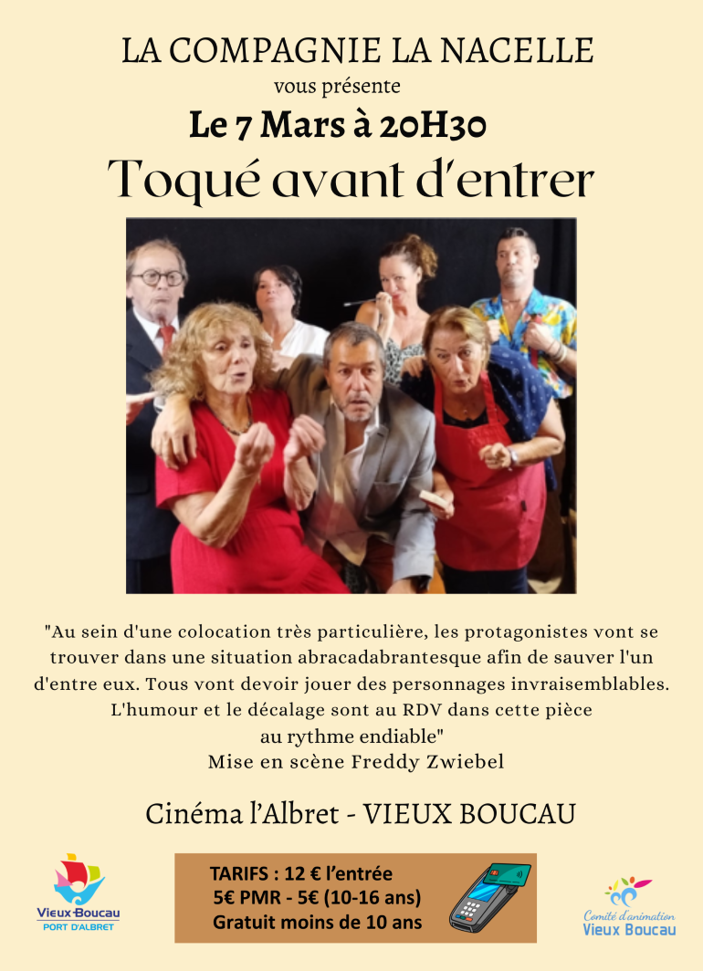 Théâtre Cie la nacelle / Toqué avant d'entrer