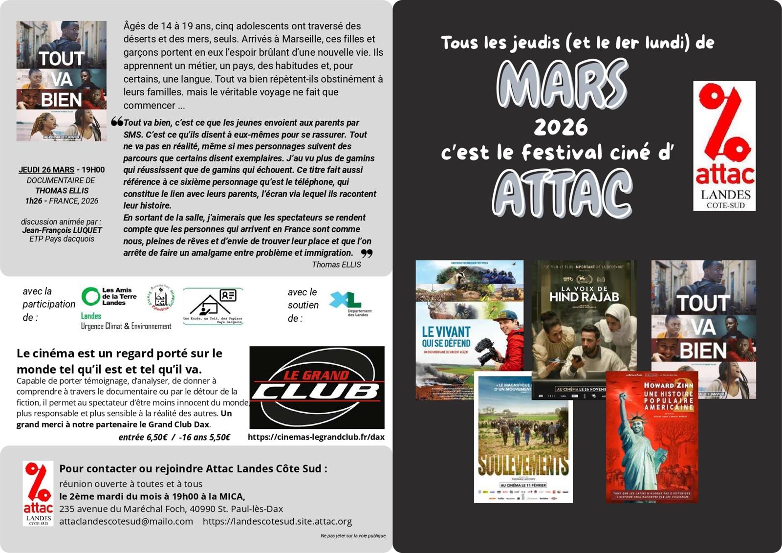 Festival ciné-débat Mars Attac