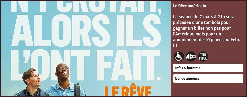 Le Rêve américain - 10 ans du Félix