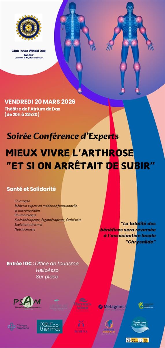 Conférence : Mieux vivre avec l'arthrose