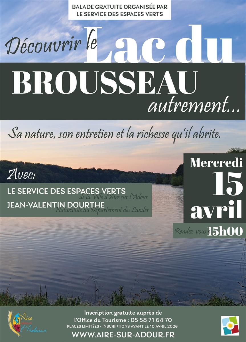 Balade pour découvrir le Lac du Brousseau