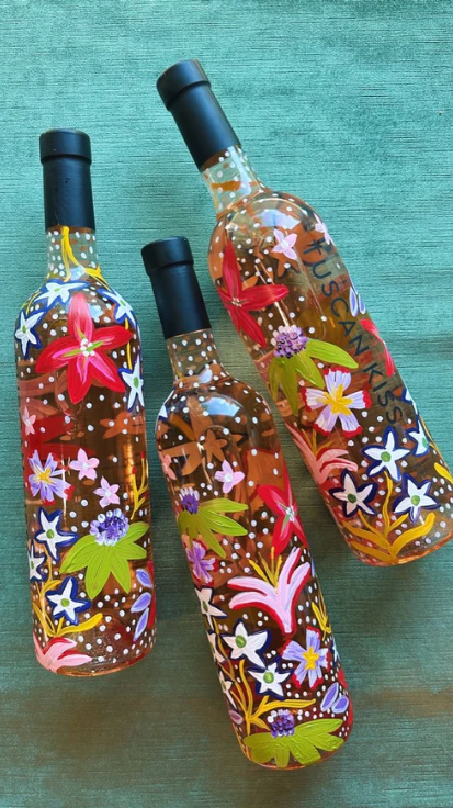 Atelier peinture sur bouteille et dégustation