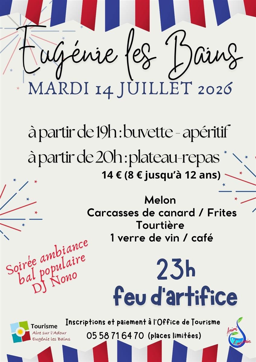 Journée du 14 juillet à Eugénie-les-Bains