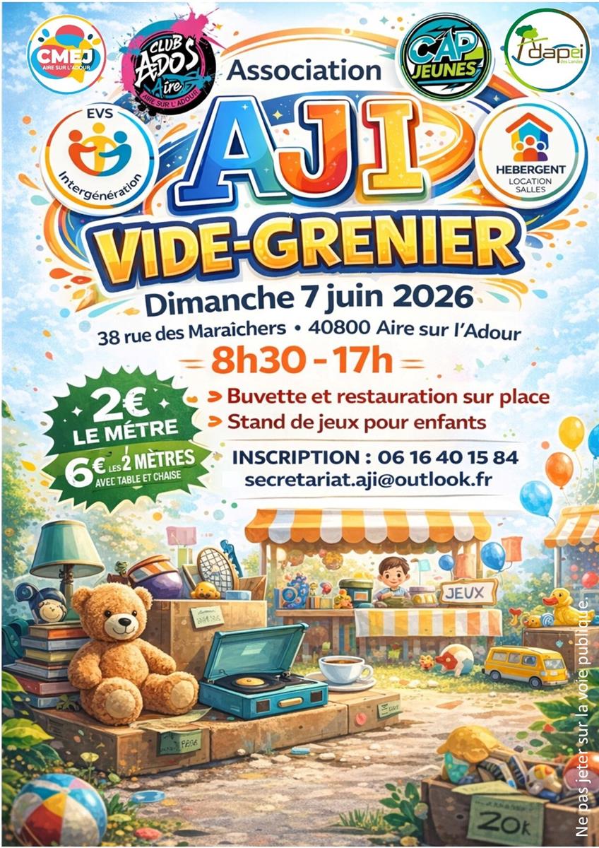 Vide grenier de l'Association AJI