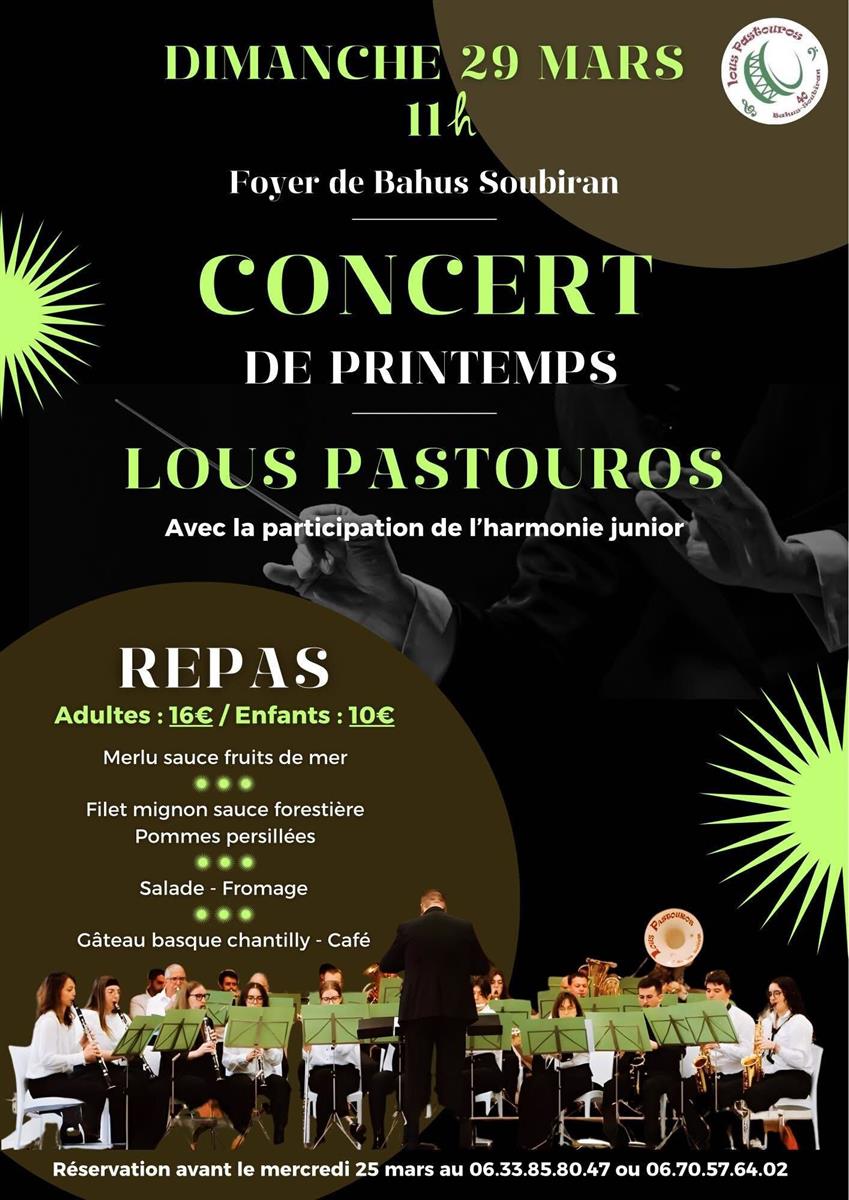 Concert de Printemps à Bahus-Soubiran