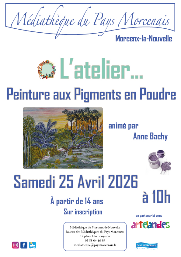 L'atelier "Peinture aux pigments en poudre"