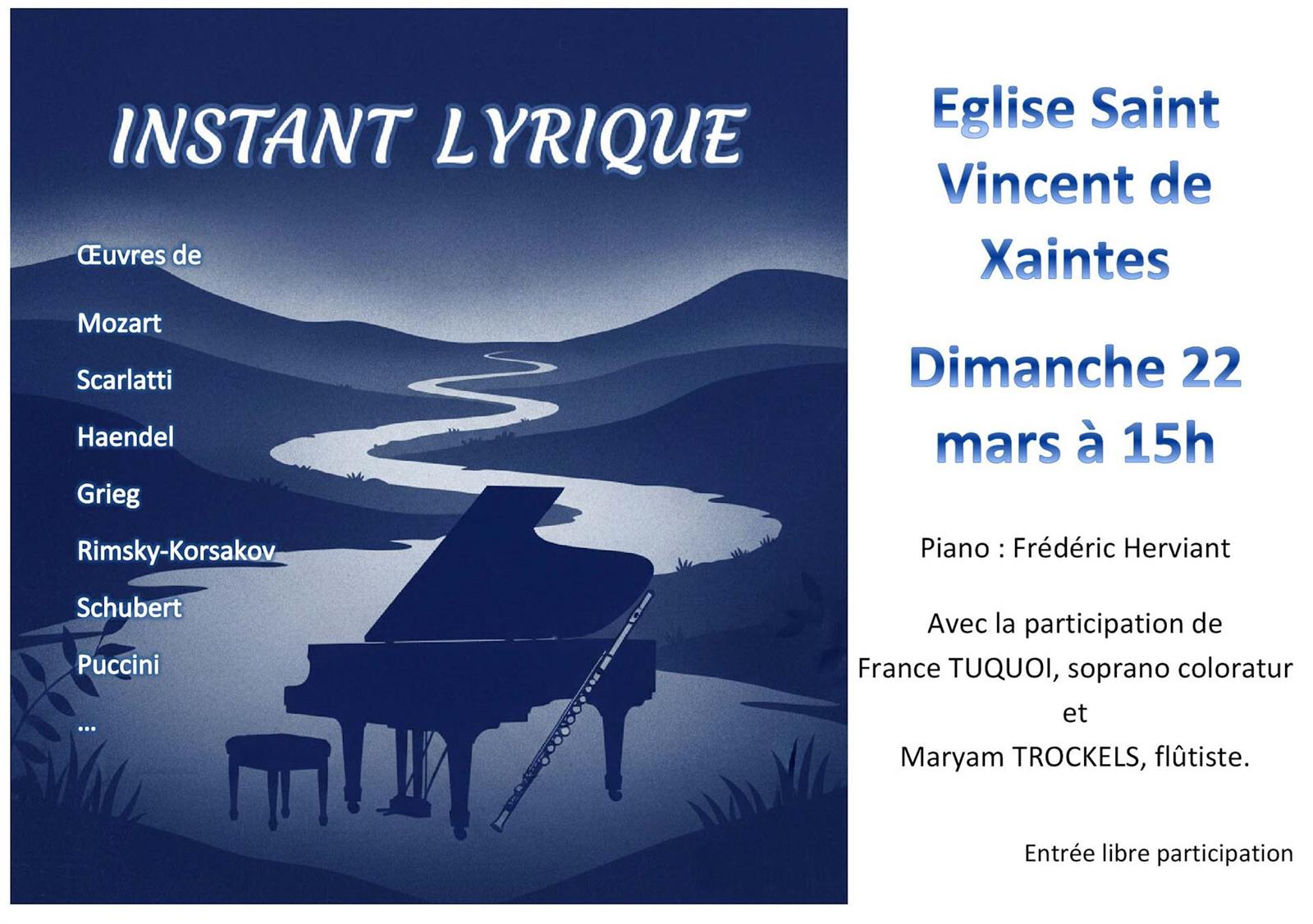 Concert : Instant lyrique