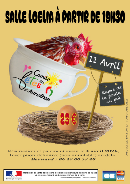 Repas dansant poule au pot