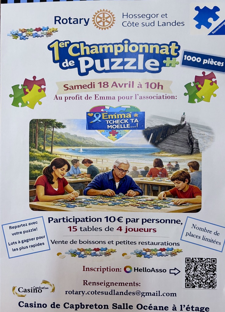 1er championnat de puzzle organisé par le Rota ...