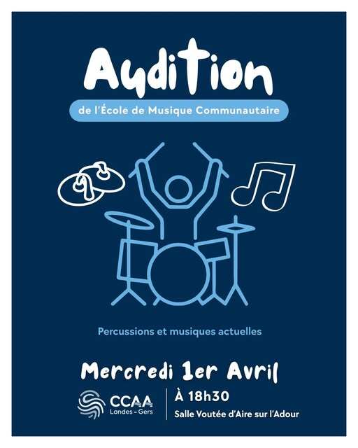 Auditions des classes de l'Ecole de musique