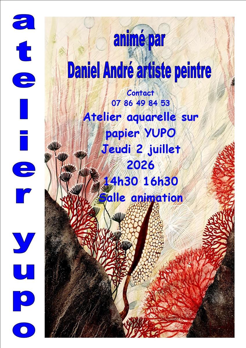 Atelier aquarelle sur papier yupo
